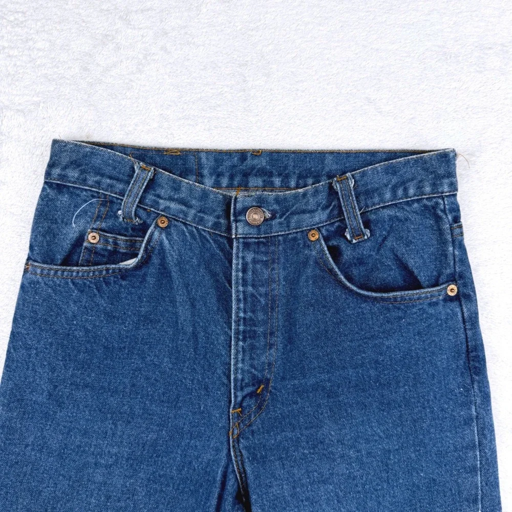 Vintage 70-80s Levi's 705-0217 Jeans Mens 29x32 Blue Orange Tab Student USA EUC